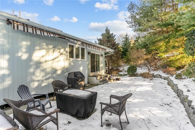 view of patio / terrace featuring a grill