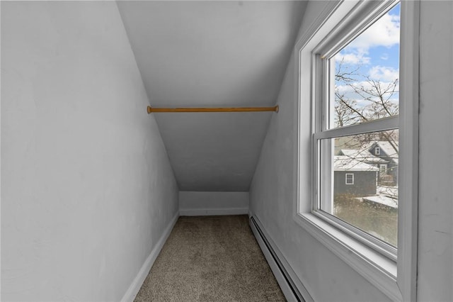 bonus room with baseboards and carpet flooring