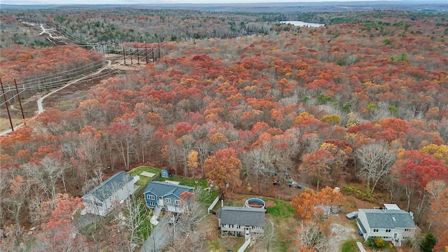 aerial view with a view of trees