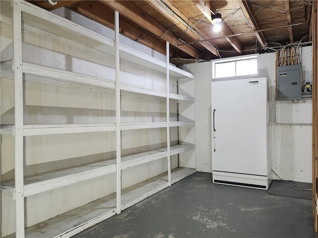 storage area with electric panel