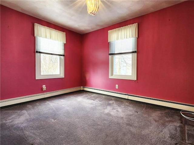 view of carpeted empty room