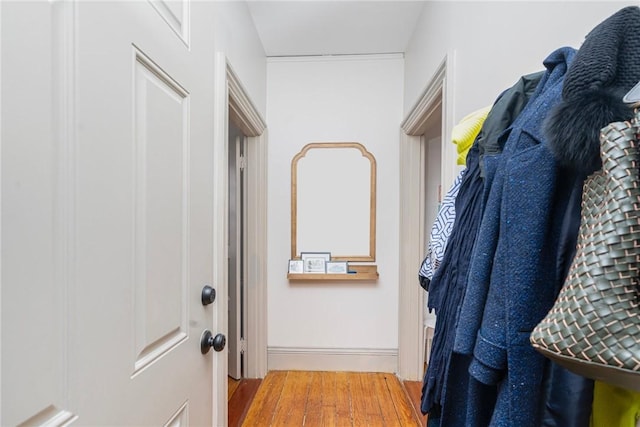 interior space featuring wood finished floors