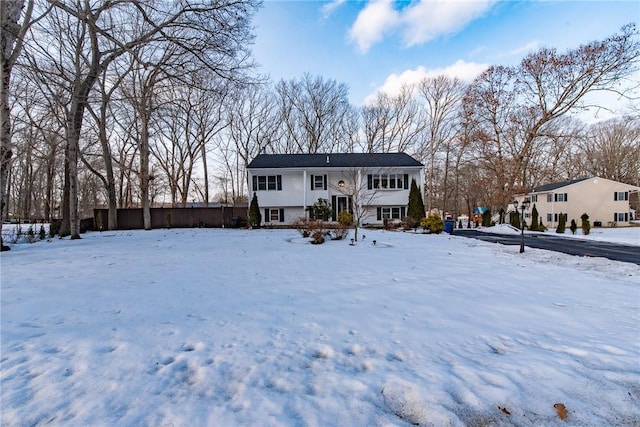 view of front of home