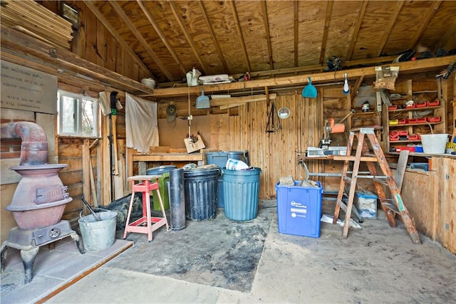 view of storage room