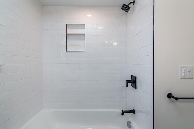 full bath with shower / bathing tub combination