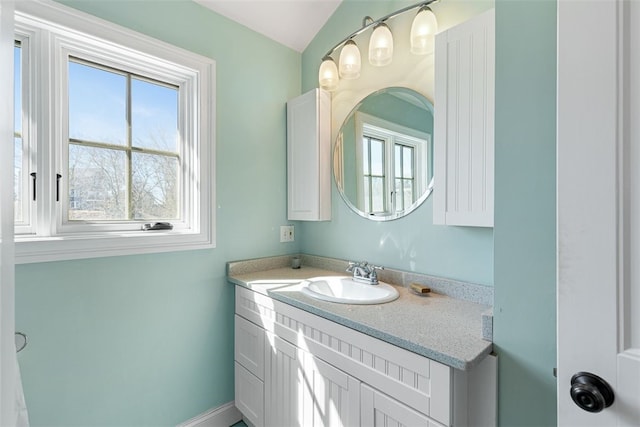 bathroom with vanity