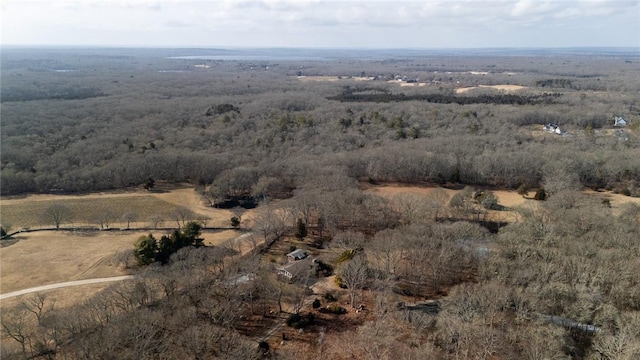 bird's eye view featuring a rural view