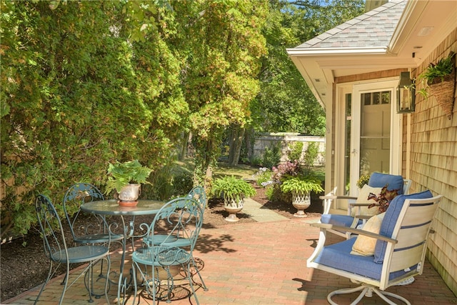 view of patio / terrace featuring outdoor dining area