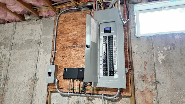 utility room with electric panel