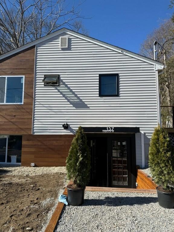 view of rear view of property