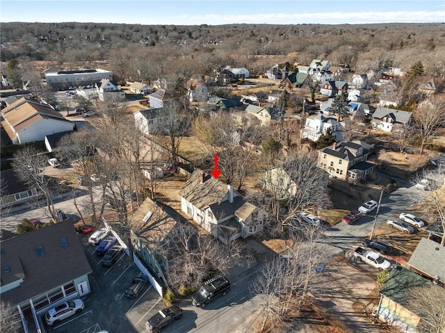 drone / aerial view featuring a residential view