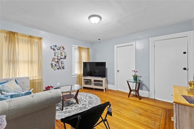 107 Lenox Ave, Providence, RI 02907 - living room featuring light wood finished floors and baseboards