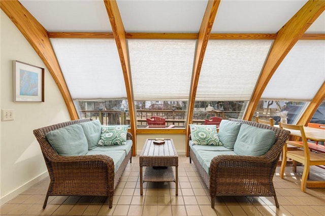 view of sunroom / solarium