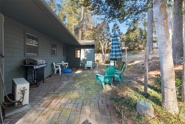 view of patio / terrace with area for grilling