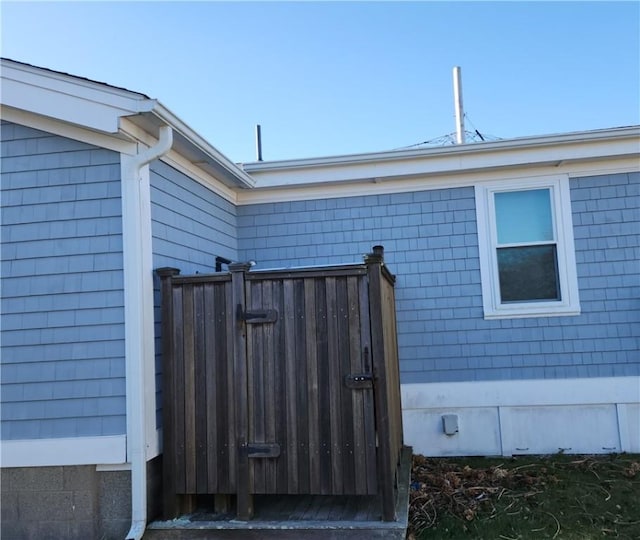 entrance to property with a gate