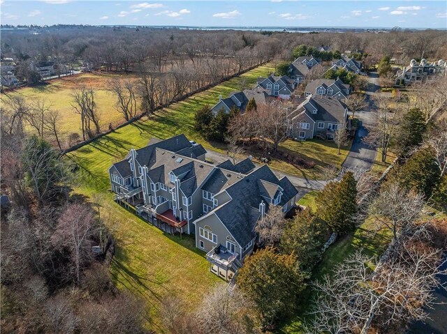 aerial view featuring a residential view