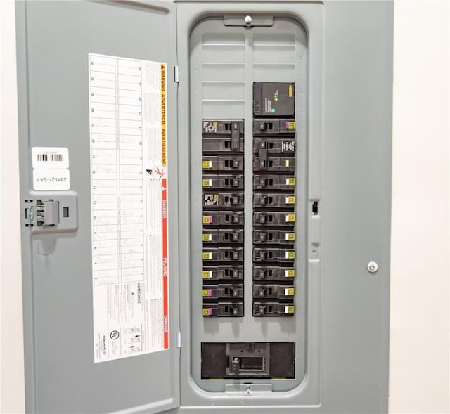 utility room with electric panel