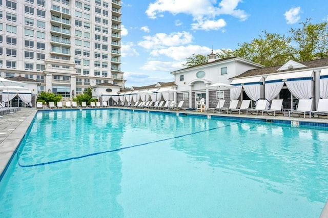 pool featuring a patio