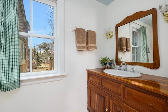 bathroom featuring vanity