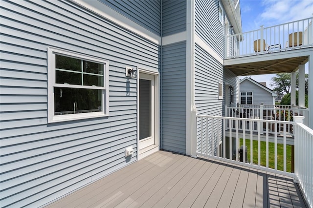 24 Wanda St Unit B, Narragansett, RI 02882 - view of wooden deck