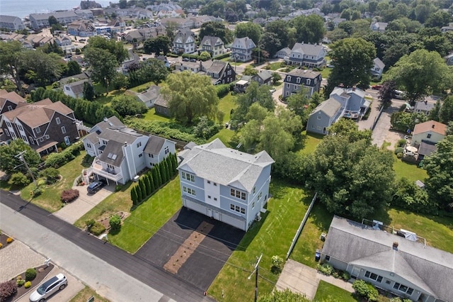 birds eye view of property featuring a residential view