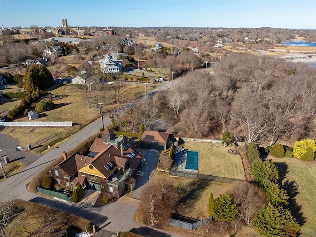 bird's eye view with a residential view