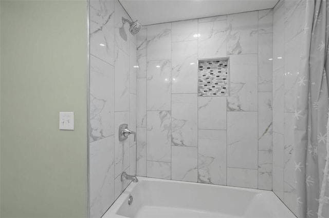 bathroom featuring tub / shower combination