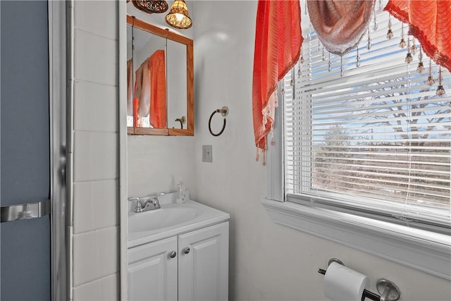 bathroom with vanity