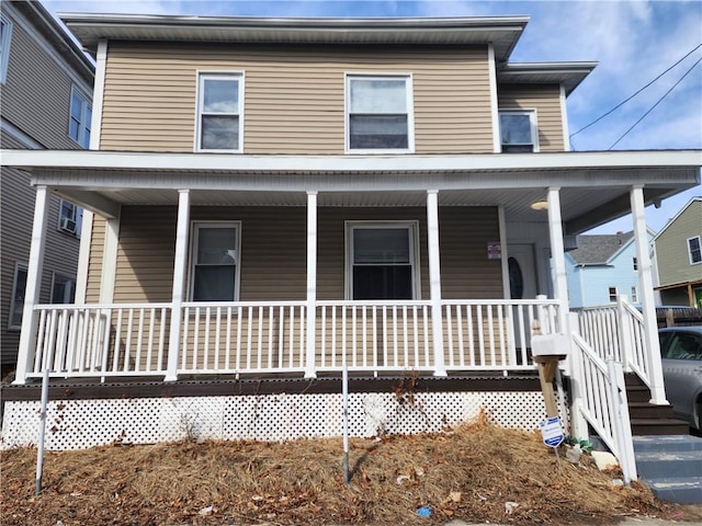 view of front of house with a porch