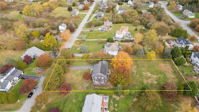 aerial view featuring a residential view