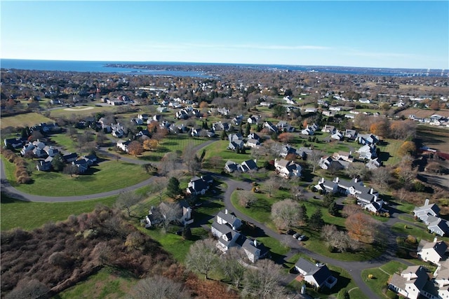 aerial view featuring a residential view