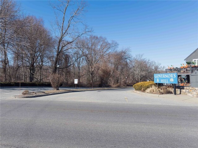 view of road with curbs