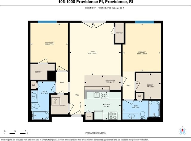 1000 Providence Pl Unit 106, Providence, RI 02903 - view of layout