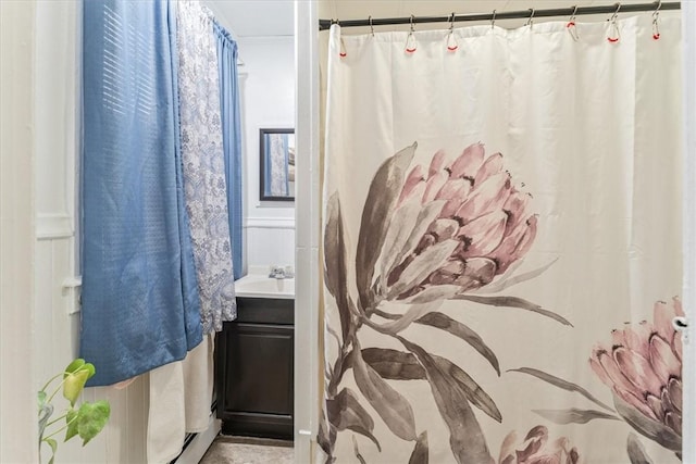 bathroom with vanity