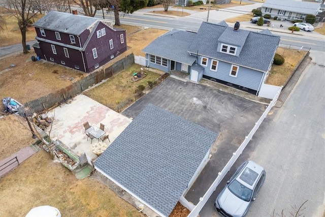 drone / aerial view featuring a residential view