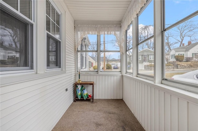 view of sunroom