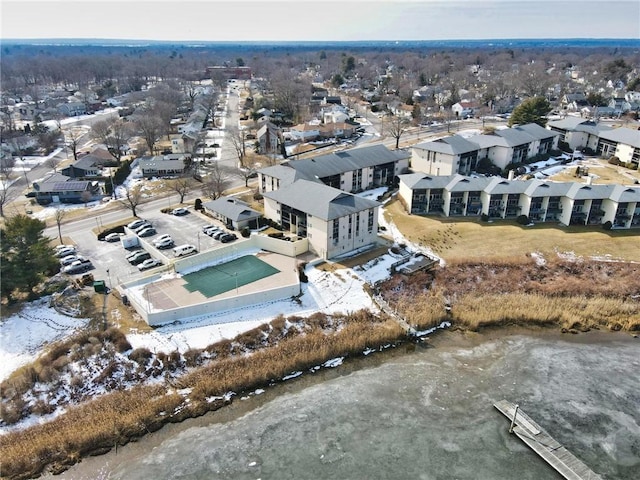 aerial view featuring a residential view