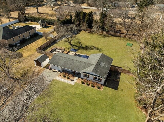 birds eye view of property