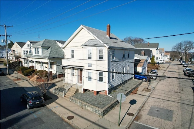 view of front of home featuring a residential view