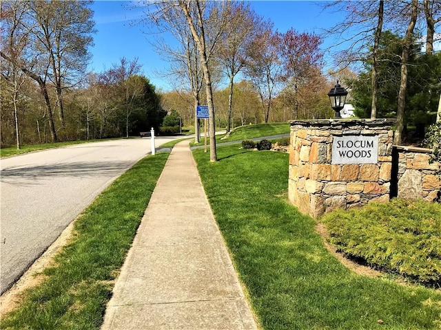 168 Explorer Dr, North Kingstown, RI 02874 - view of road featuring sidewalks and street lights
