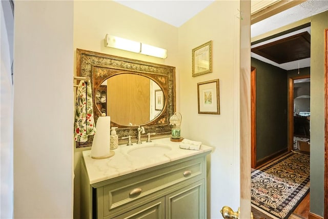 bathroom with vanity