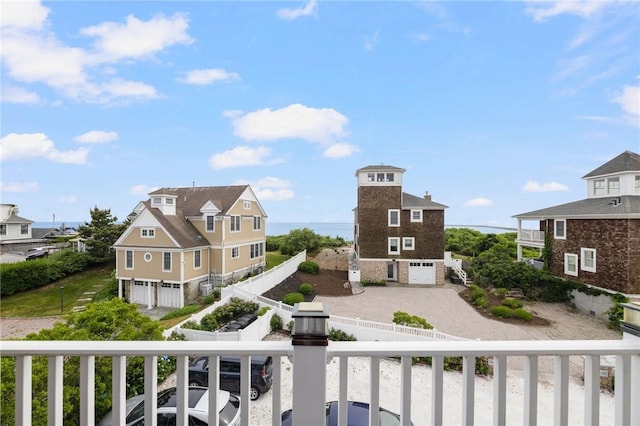 balcony featuring a residential view