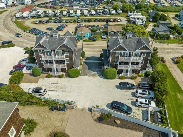 bird's eye view with a residential view