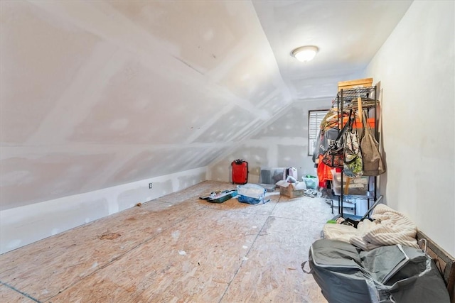 bonus room with lofted ceiling