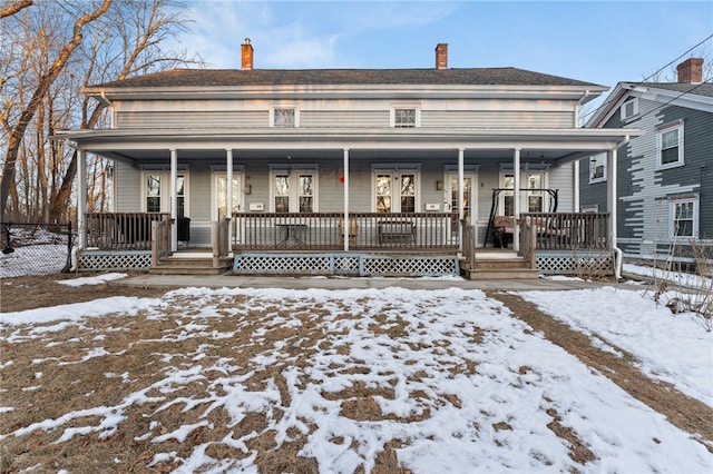 view of front of home featuring a porch