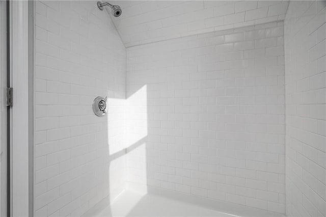 room details with a tile shower