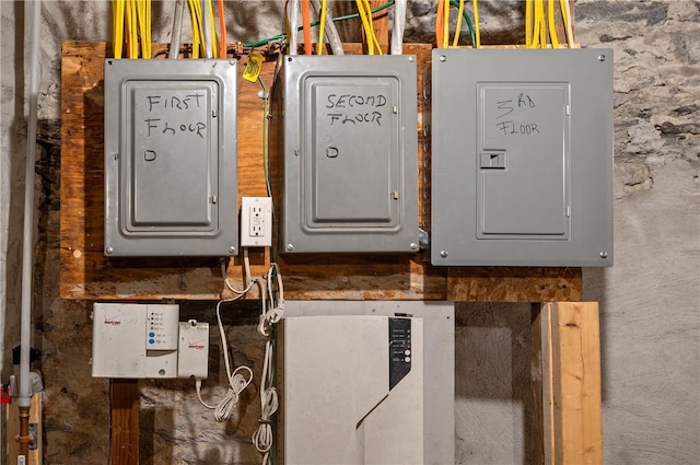 utility room featuring electric panel