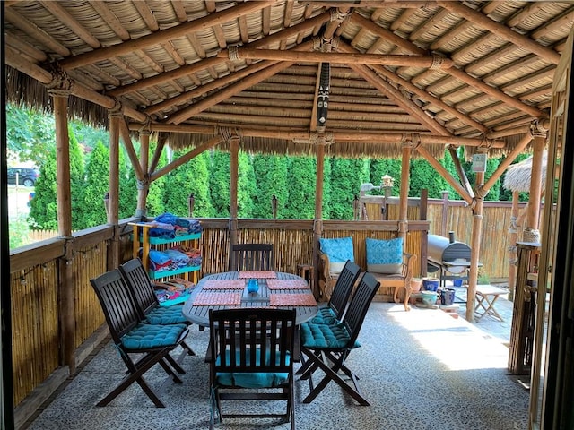 view of patio / terrace with outdoor dining area