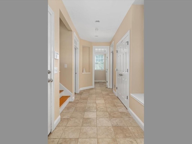 hall with baseboards