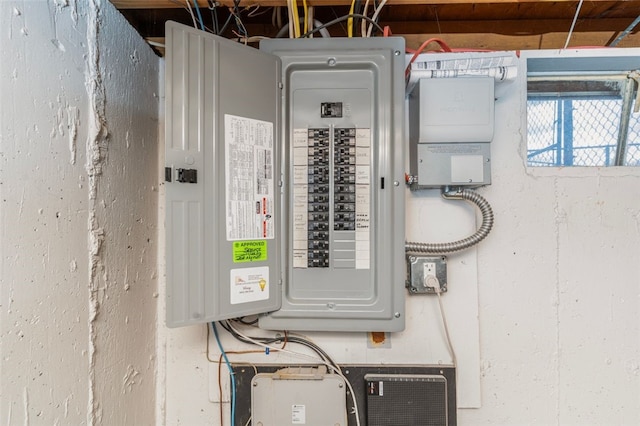 utility room with electric panel